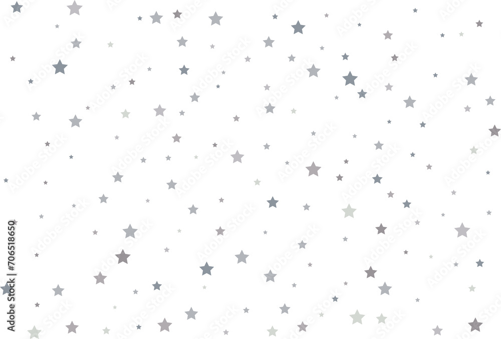 Magic pattern of silver stars
