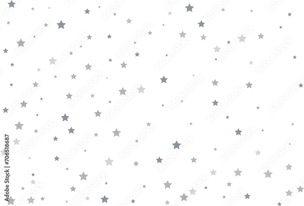 Magic pattern of silver stars Magic pattern of silver stars