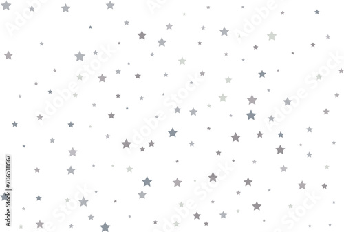 Magic pattern of silver stars