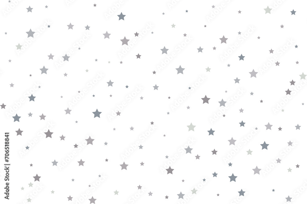 Magic pattern of silver stars Magic pattern of silver stars