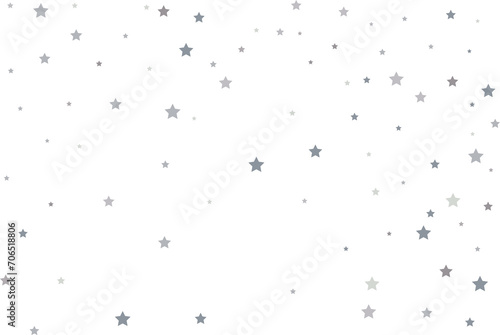 Magic pattern of silver stars