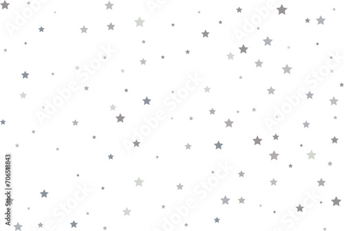 Magic pattern of silver stars © Elena