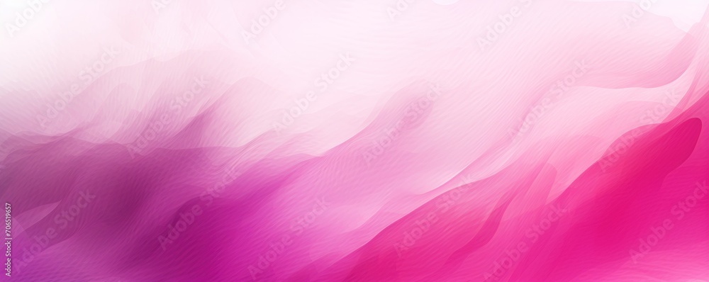 Magenta white grainy background, abstract blurred color gradient noise texture