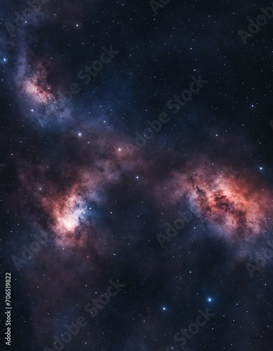 Outer space with planets, galaxies and moons © Ruben Chase