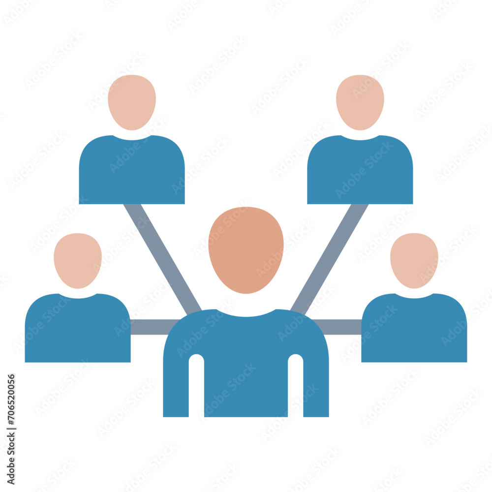 Influence Flat Icon Influence Flat Icon