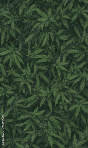 Cannabis wallpaper in green covering the entire frame