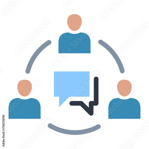 Communication Flat Icon