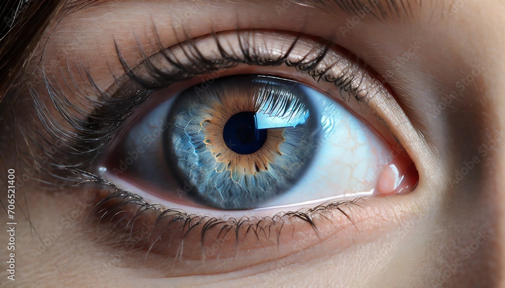 Fototapeta premium human eye close up