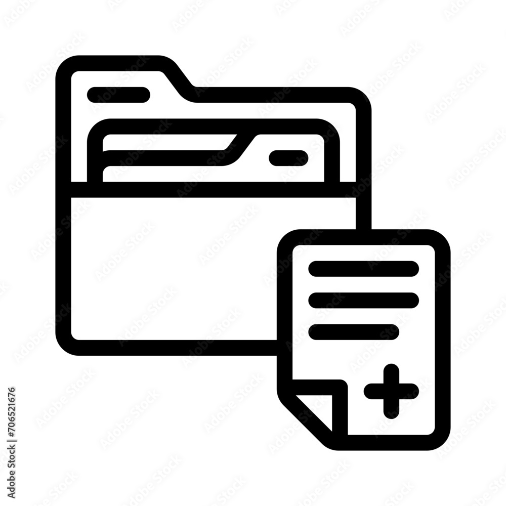 folder line icon folder line icon