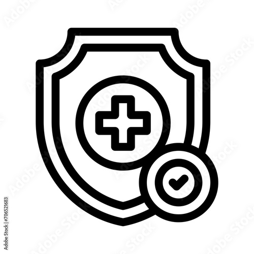 medical insurance line icon