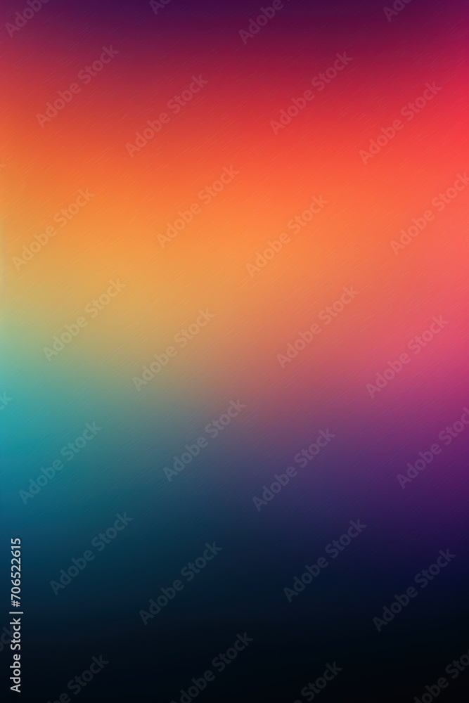 Mint orange violet glow blurred abstract gradient on dark grainy background