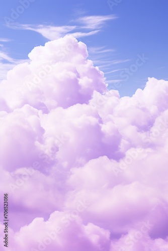 Mulberry sky with white cloud background
