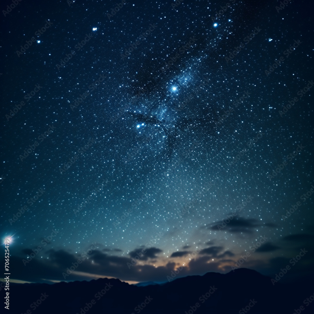 Night sky with stars Night sky with stars