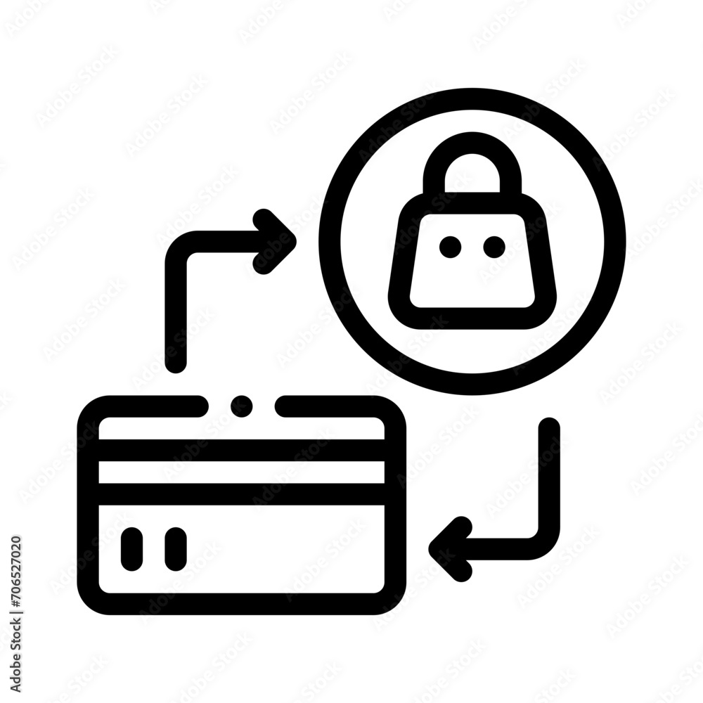 payment card line icon payment card line icon