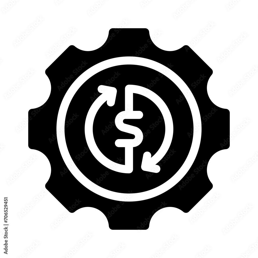 finance glyph style vector icon for any project finance glyph style vector icon for any project