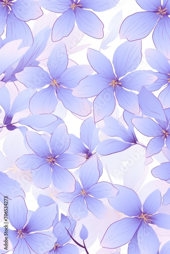 Periwinkle pastel template of flower designs with leaves and petals