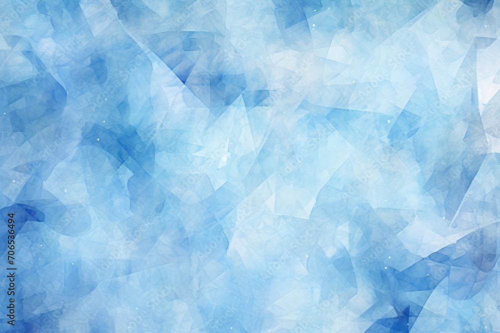 Blue and White Abstract Background With Small Triangles