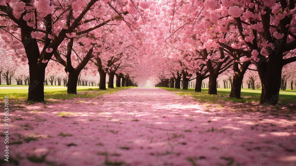 Springtime Cherry Blossom Splendor - AI Generated Springtime Cherry Blossom Splendor - AI Generated