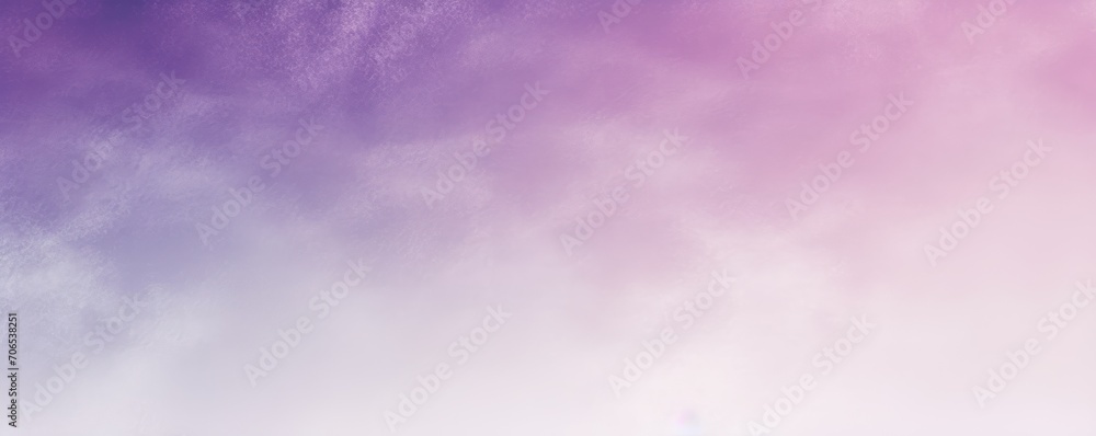 Purple white grainy background, abstract blurred color gradient noise texture banner 