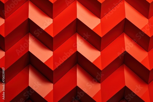 Red repeated geometric pattern photo