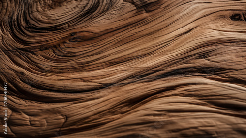 Close Up Of Brown Wood Grain Textured Pattern Background - Generative AI