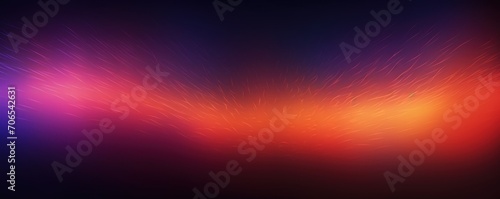 Ruby orange violet glow blurred abstract gradient on dark grainy background 