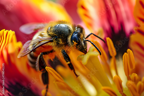 bee on a flower © Artworld AI