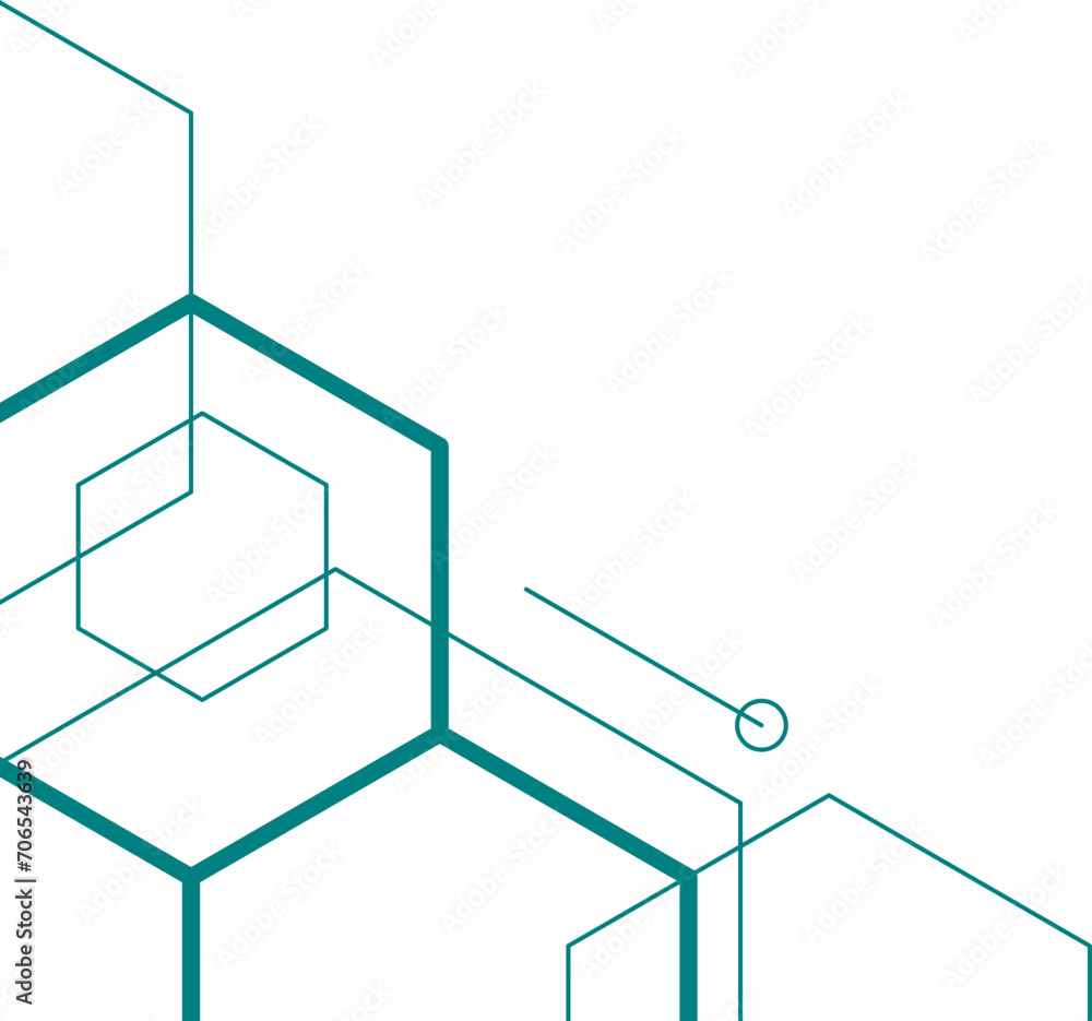Hexagon Outline Corner Futuristic Hexagon Outline Corner Futuristic