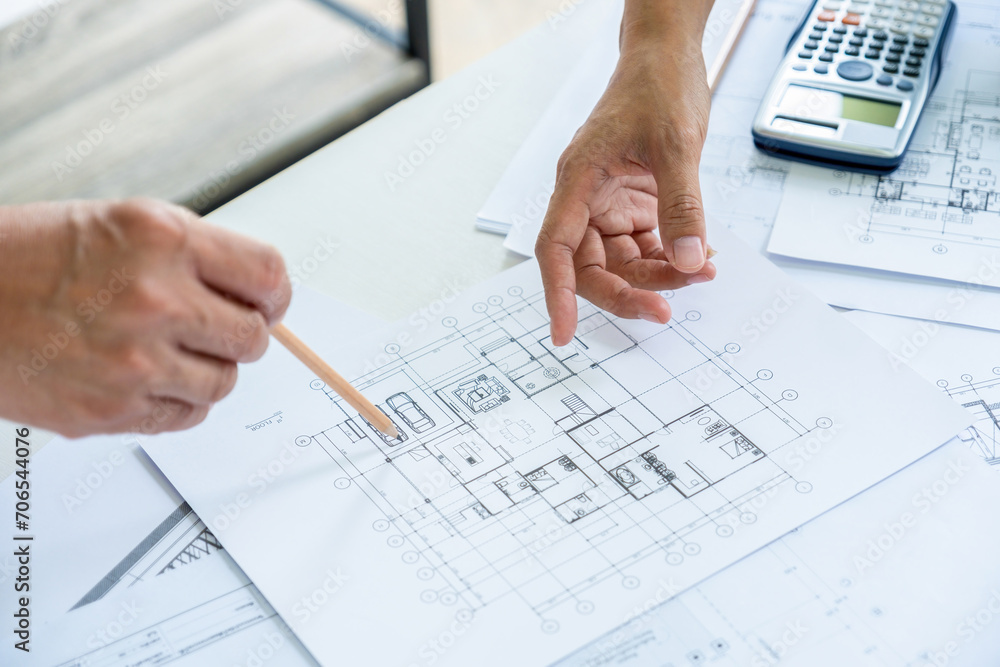 Engineer, architects working together. Engineer, architects working together.