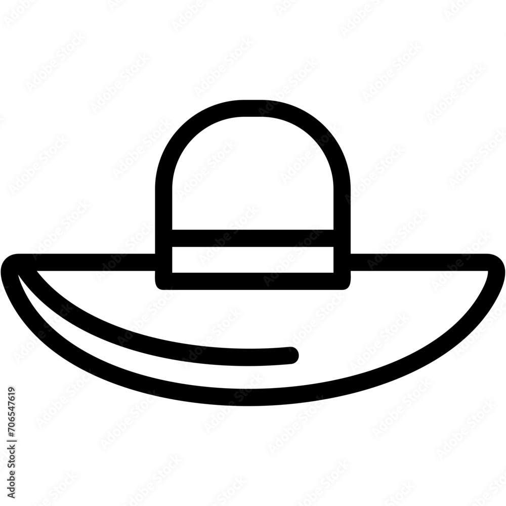 Sun Hat Icon Sun Hat Icon
