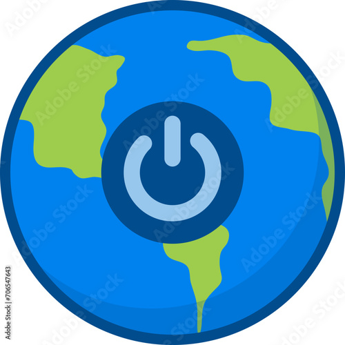 Earth Hour Illustration