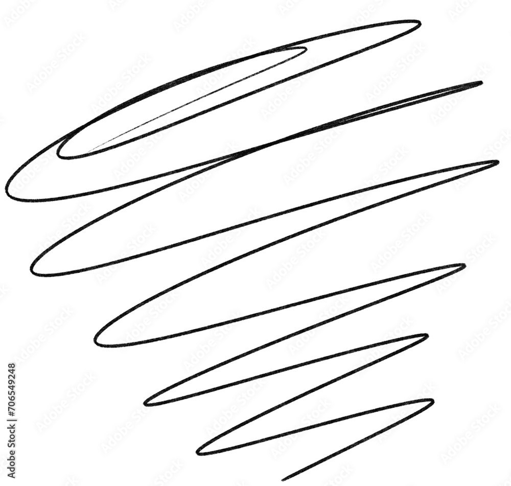 abstract marker lines isolated brush stroke hand draw abstract marker lines isolated brush stroke hand draw