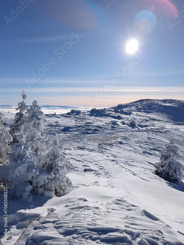 snow covered mountains © Sergey