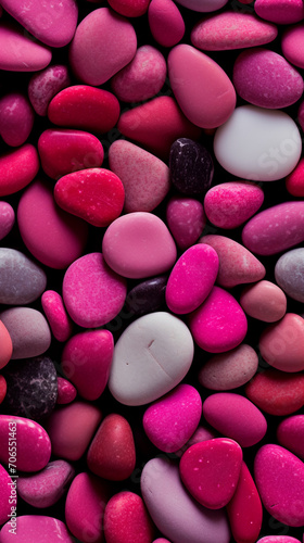 pink pebbles, AI Generative. © Miry Haval