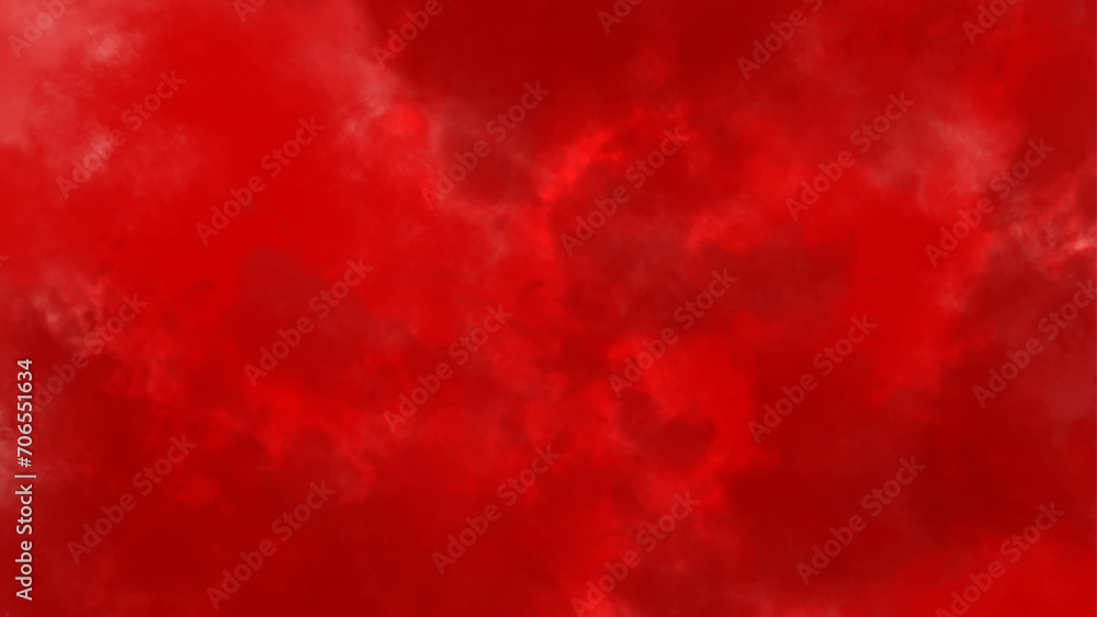 red background with clouds. abstract red watercolor background.  red ink effect red watercolor background. 