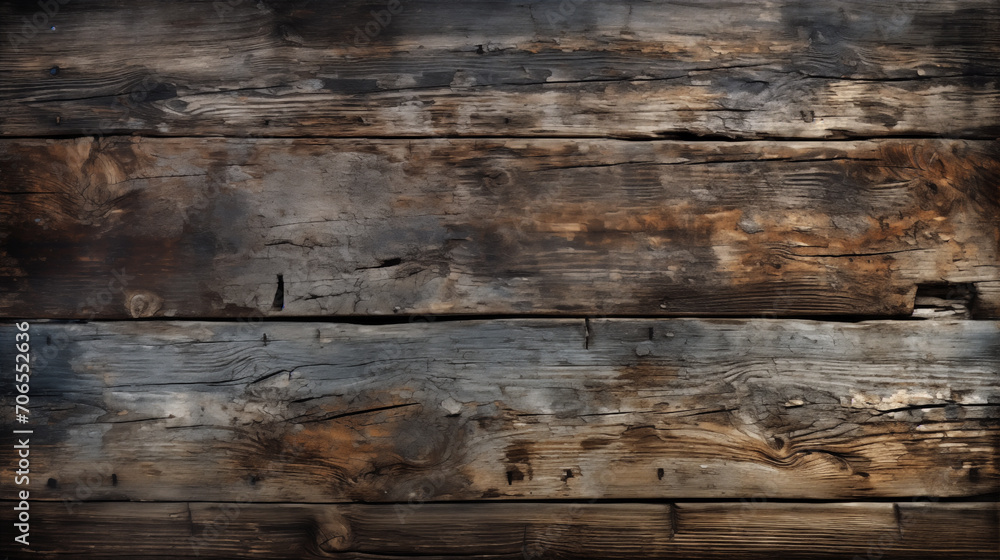 Old wooden colored boards with scuffs and cracks