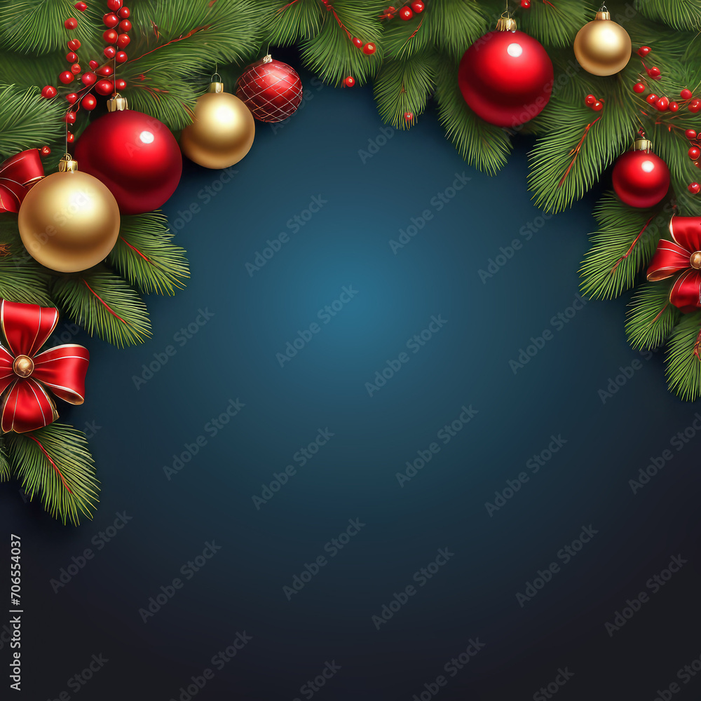 vector elegant Christmas banner with realistic ornaments, Christmas tree and decorations, vector elegant Christmas banner with realistic ornaments, Christmas tree and decorations,