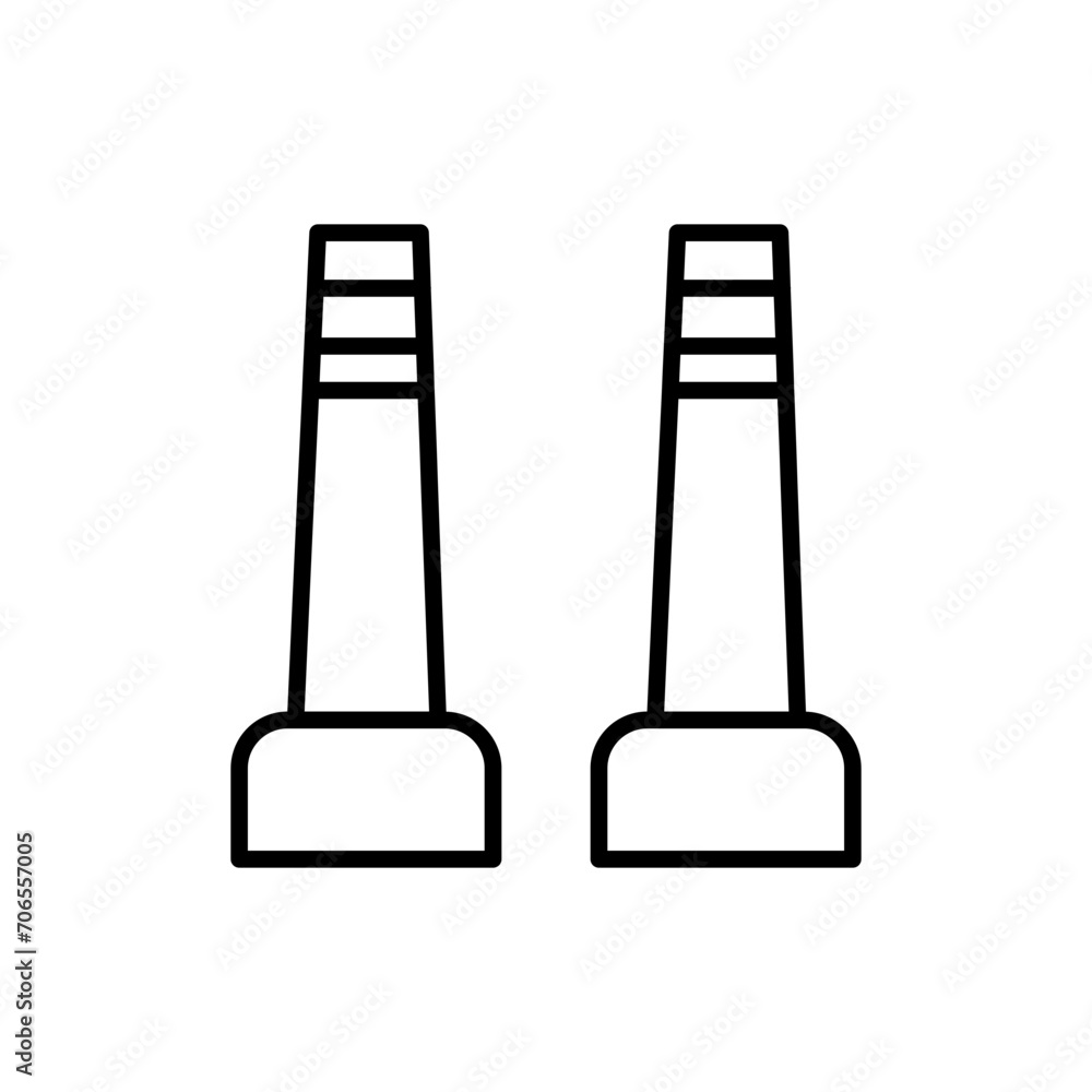 chimneys line icon chimneys line icon