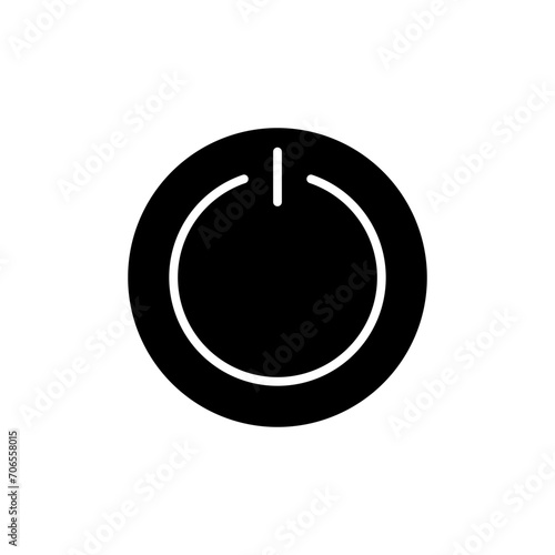 shut down glyph icon