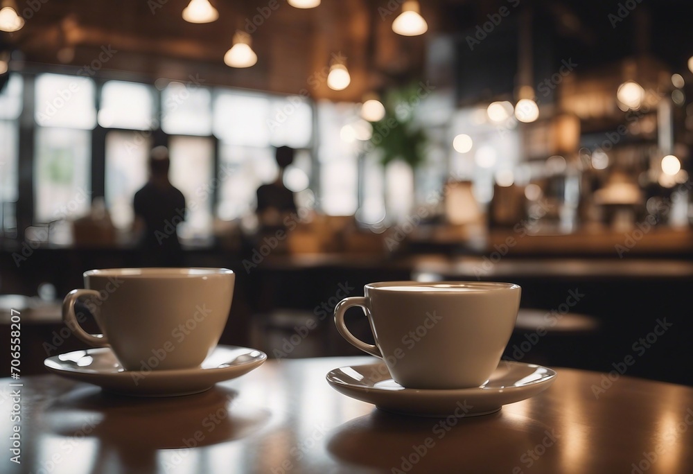 Blurred background image of coffee shop Blurred background image of coffee shop