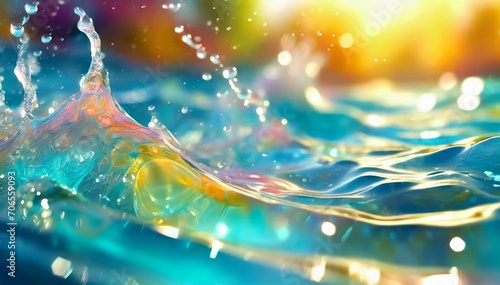 Colorful abstract background of water surface