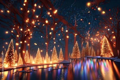 christmas tree and lights © namra