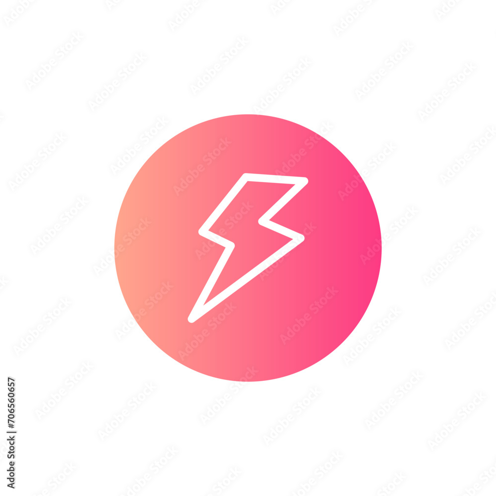 flash gradient icon flash gradient icon