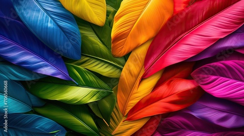 feuilles de différents couleur pour fond divers © jp
