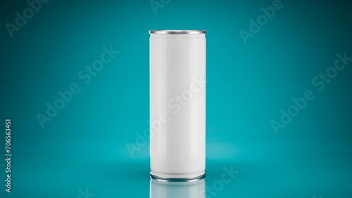 3d realistic two soda can mockup blue backgrounds