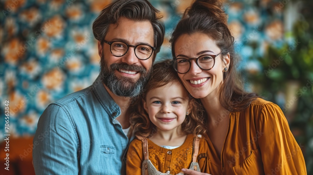 Une enfant de 1an 1/2 au milieu de ces parent qui rigole Une enfant de 1an 1/2 au milieu de ces parent qui rigole