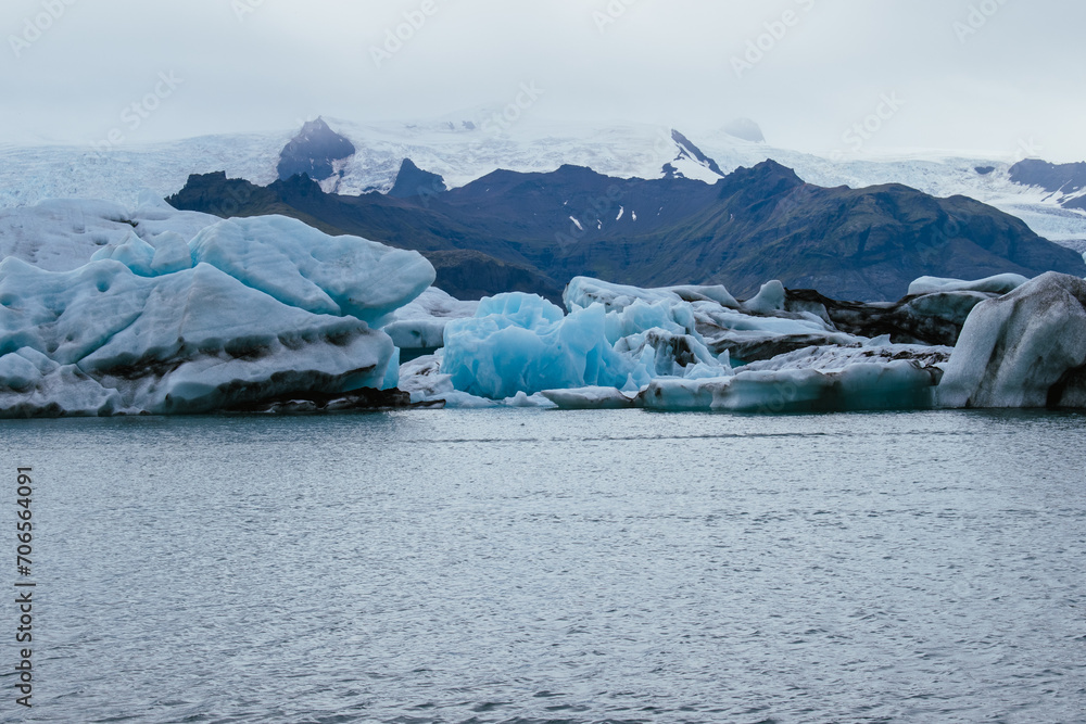 Scenic view of frozen lake against sky - Glacial Lagoon
