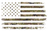 American Flag With Camo PNG