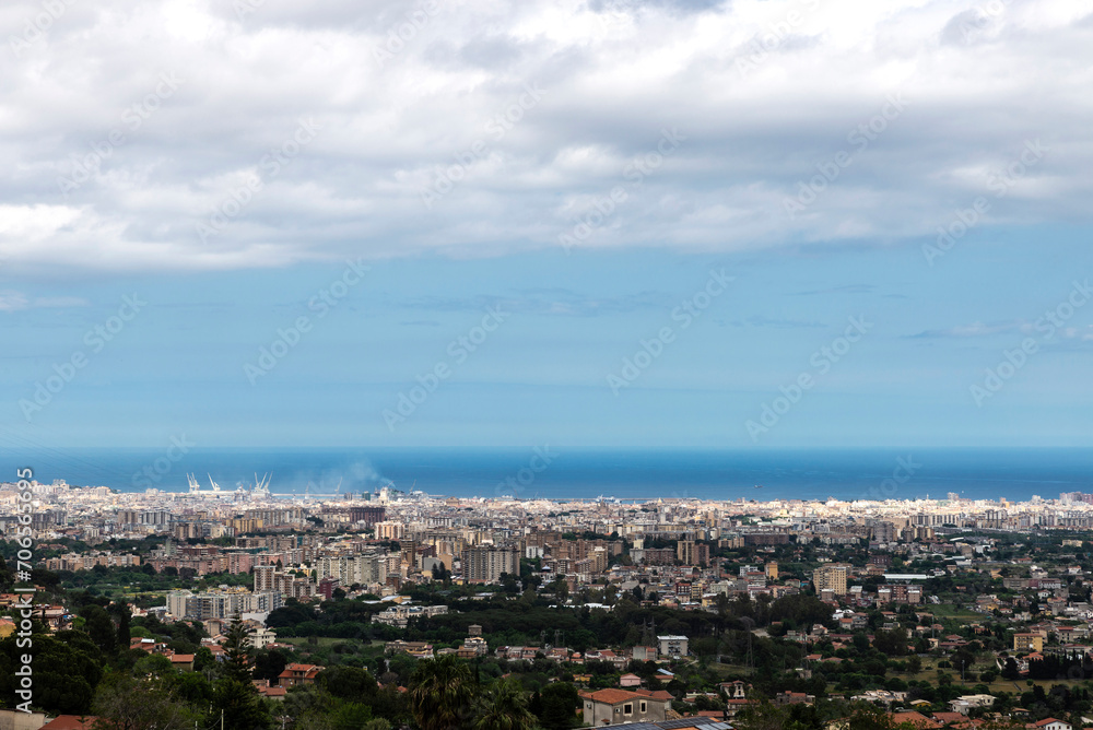 Overview of the city of Palermo, Sicily, Italy