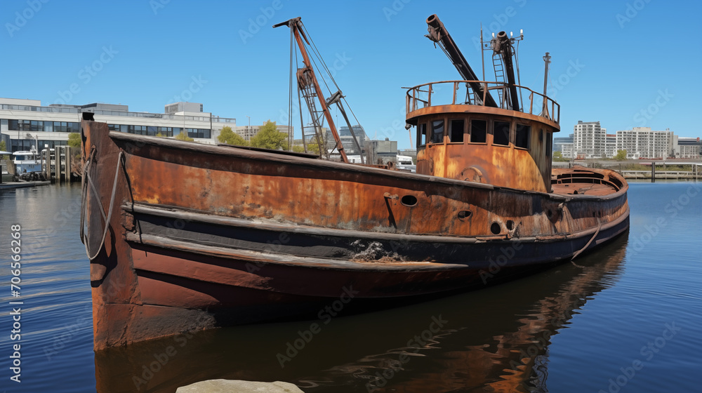 old fishing boat